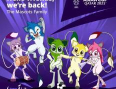 【168体育】2023卡塔尔亚洲杯吉祥物揭晓 跳鼠家族时隔12年后重返亚洲杯