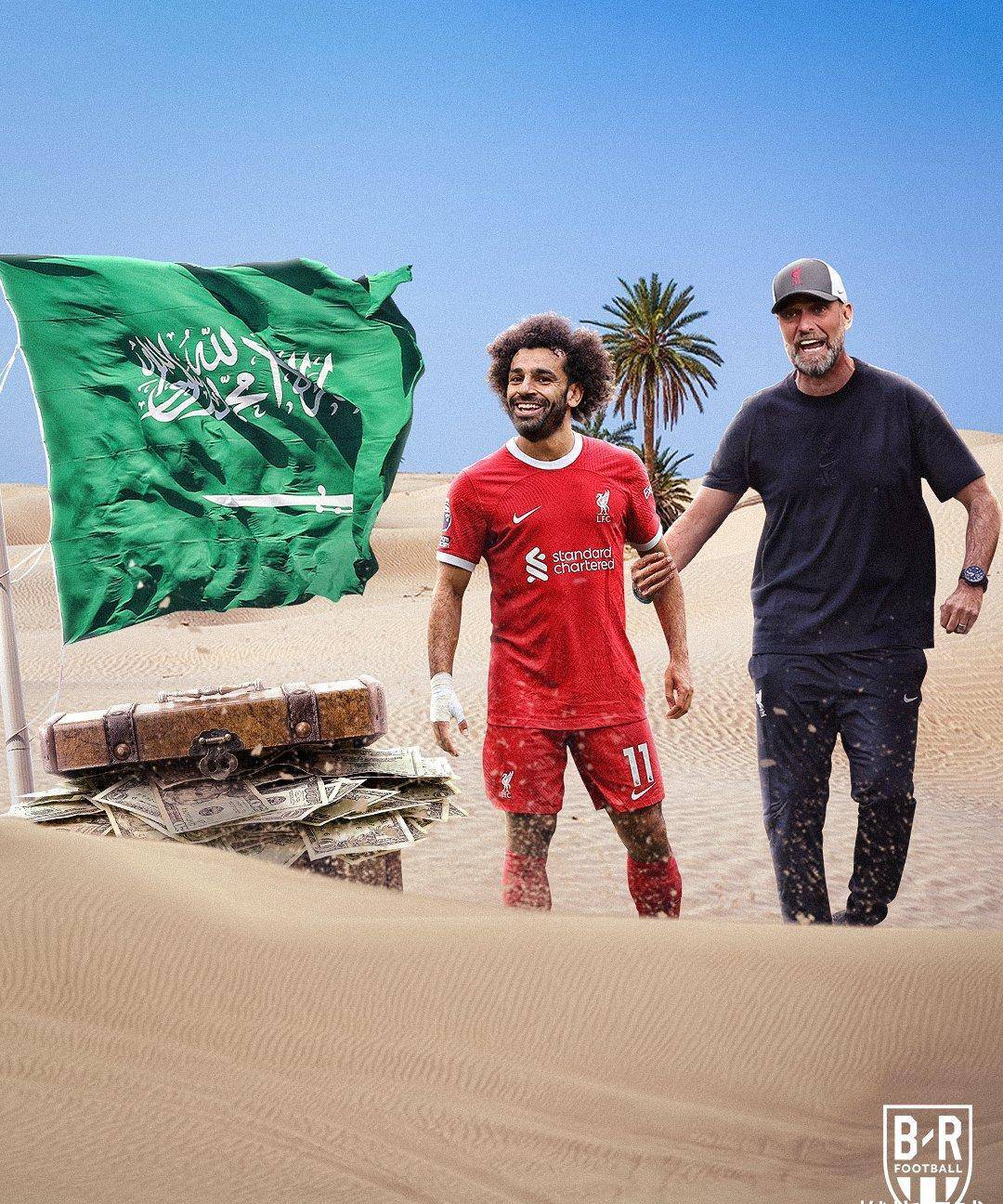 再见利物浦！萨拉赫1.5亿转战沙特，3年狂赚2亿，携手本泽马冲冠