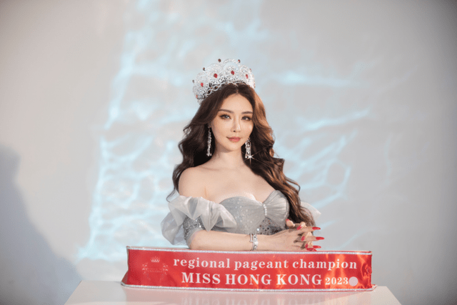 宫川末奈代表中国香港去参加世界环球小姐大赛2023世界总决赛