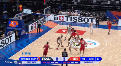 168sports-篮球世界杯：法国27分大胜送伊朗4连败 戈贝尔复出砍9分9板4帽