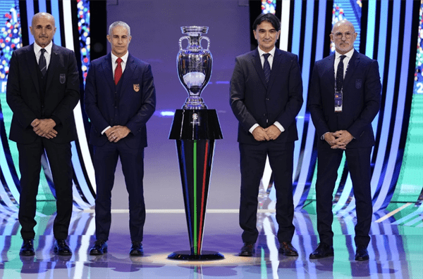 168sports-2024欧锦赛分组抽签揭晓 意大利西班牙克罗地亚同组